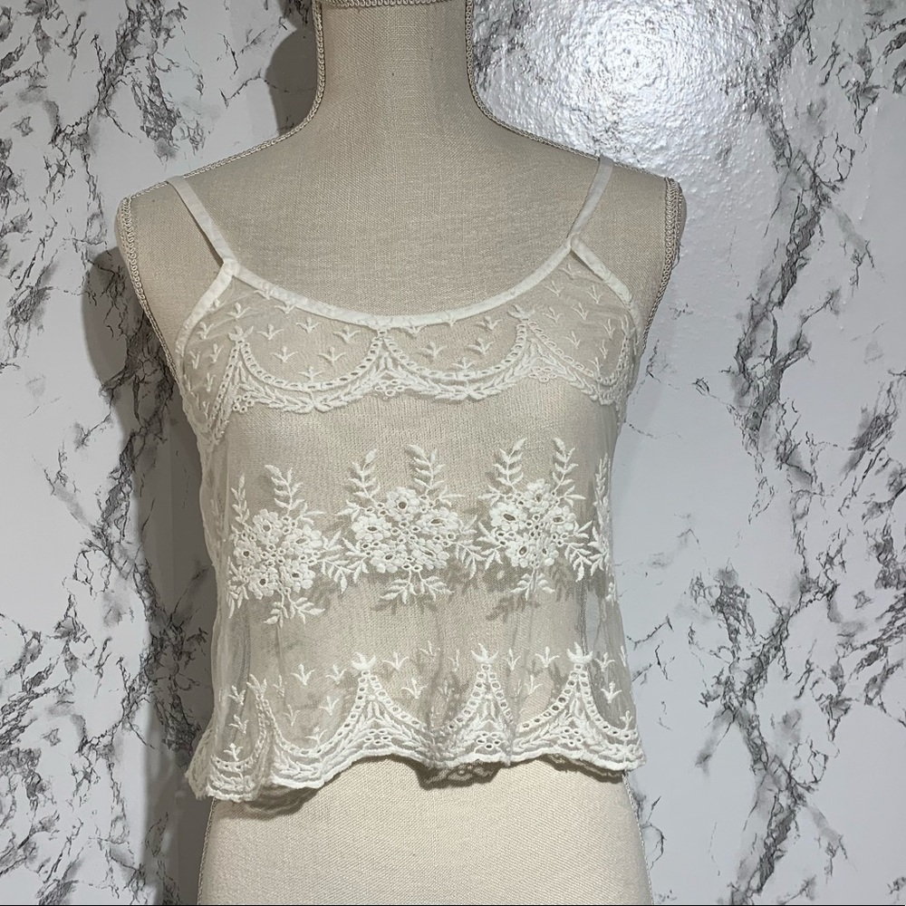 Forever 21 see-through crop top